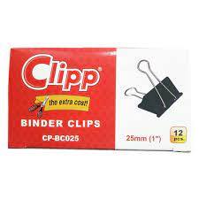 Clipp Binder Clips 25mm - Al Masam Stationery LLC