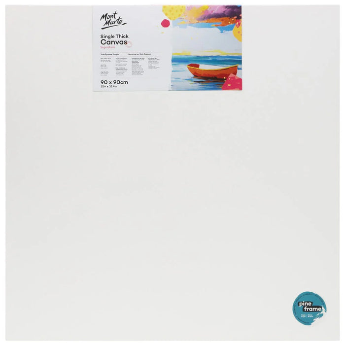 Mont Marte Signature Stretched Canvas 90x90cm Pine Frame for Acrylic & Oil Painting - Al Masam Stationery LLC - art & craft - art & craft