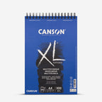 Canson XL Mix Media Spiral Pad A4 300gsm 30 Sheets – Textured Mixed Media Paper