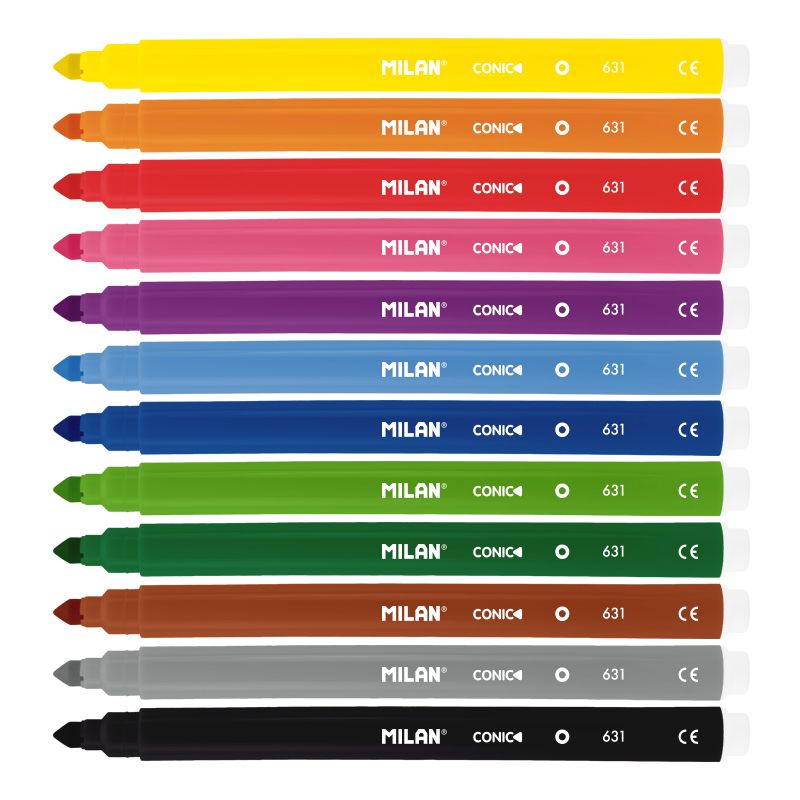 Conical tip fibrepens - (612312) - (Pack of 12)