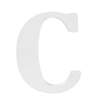 White Wooden Letter C for Crafts & DIY Decoration