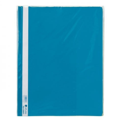 Atlas Polypropylene Thick A4 Flat File With Pocket Blue - Al Masam Stationery LLC