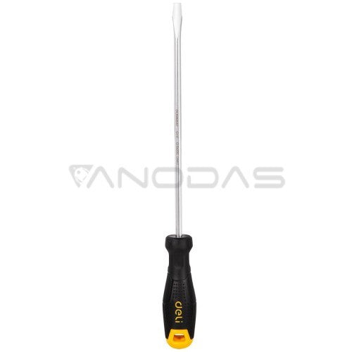 Deli Sloted Screwdriver Comfortable Handle SL6x200mm - Al Masam Stationery LLC