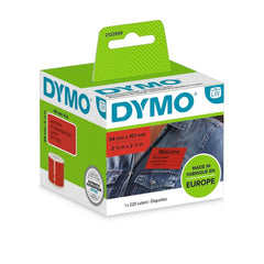 DYMO LABEL 54X101MM 220 LABELS RED - (DY2133399)