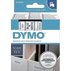 DYMO TAPE 12MMX7M BLUE ON WHITE D1 – (DYS0955990)