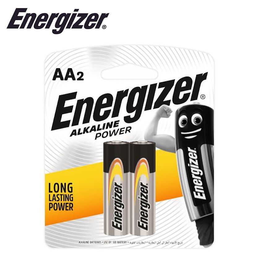 Energizer Alkaline Power 3A BP Wide Card - (Pack of 2) - Al Masam Stationery LLC Main image