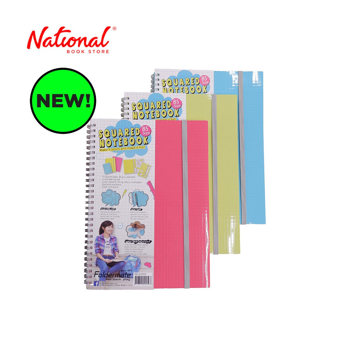 Foldermate Spiral Notebook B5 70 Sheets Box Secondary image