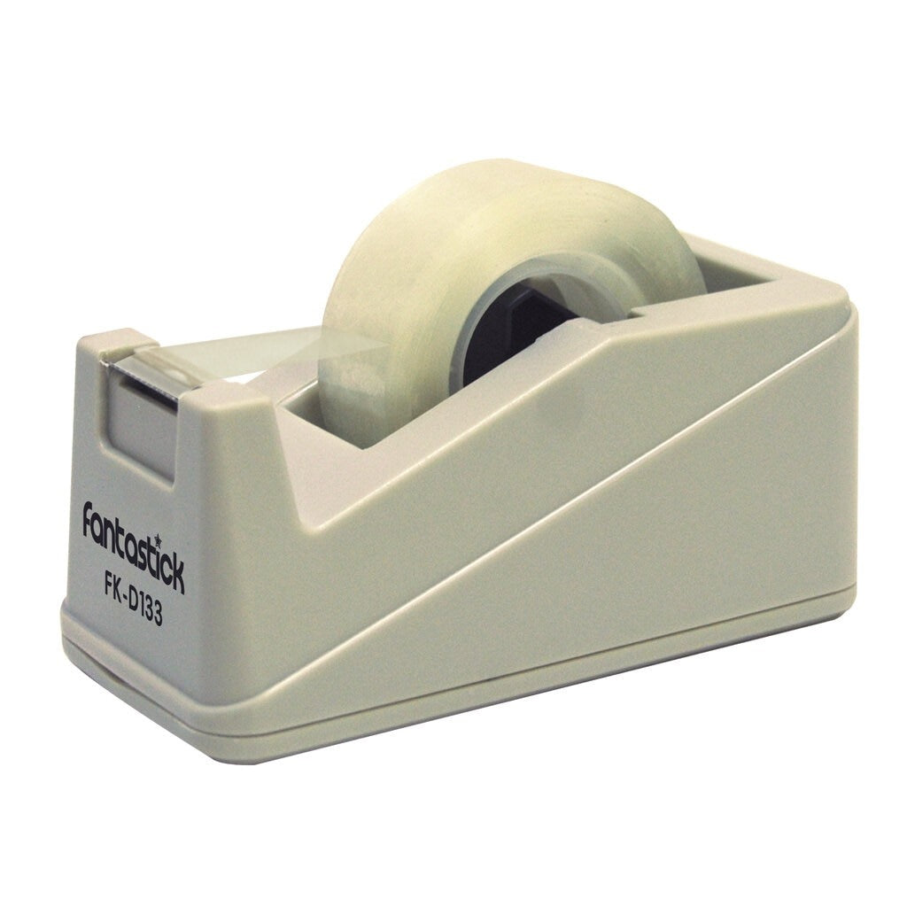 Fantastick 1 inch core Tape Dispenser Grey - Al Masam Stationery LLC Main image