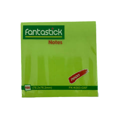 Fantastick Stick Notes 3x3" Fluorscent Green - Al Masam Stationery LLC