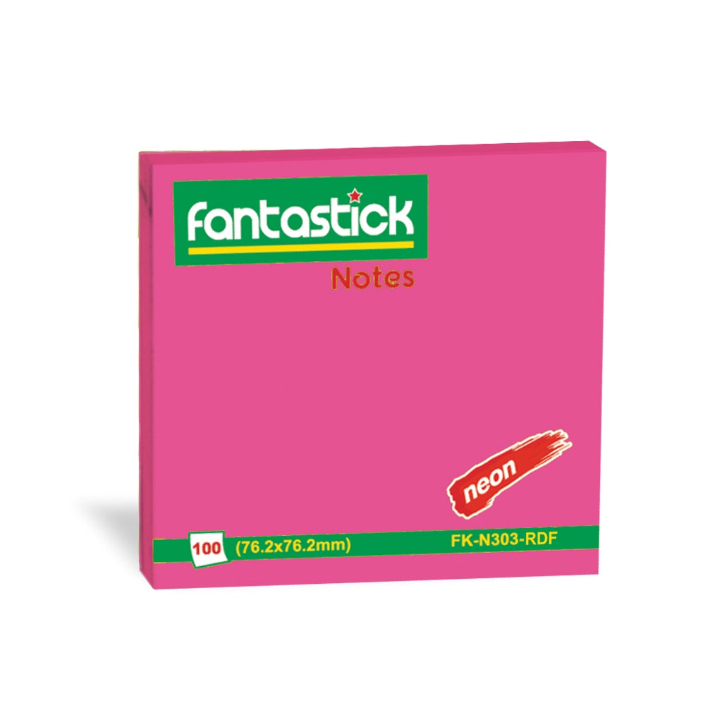 Fantastick Stick Notes 3x3" Pink - Al Masam Stationery LLC Main image