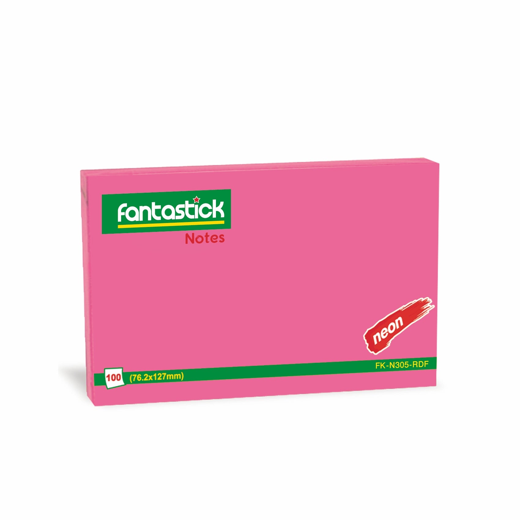 Fantastick Stick Notes 3x5" Fluor. Red - Al Masam Stationery LLC
