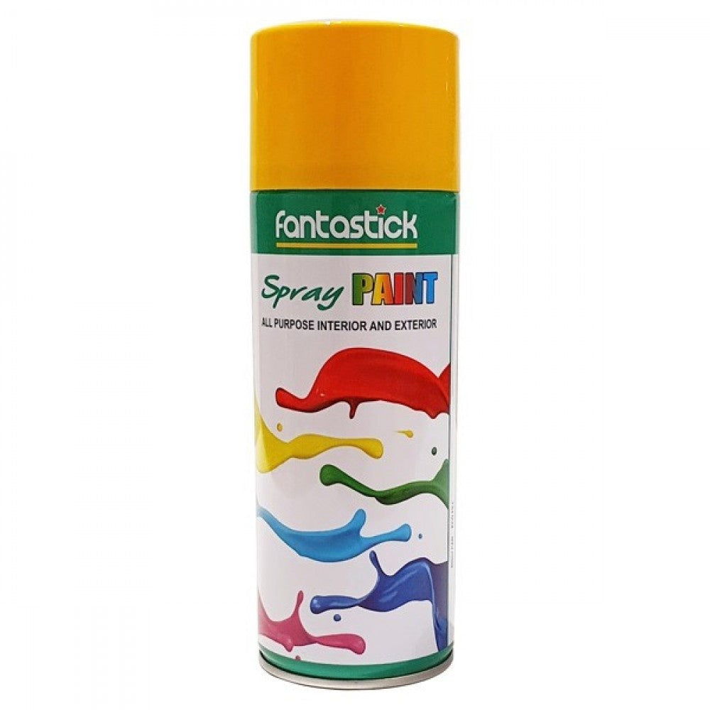Fantastick Spray Paint Acrylic ml Ye 400 ml Yellow - Al Masam Stationery LLC Main image