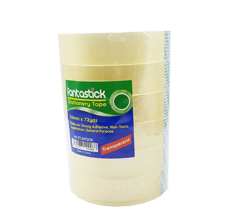 Fantastick Tape 1"x72yds Clear 6 Rolls Pack - Al Masam Stationery LLC Main image
