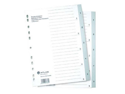 Atlas 1-6 Plastic Divider A4 - Al Masam Stationery LLC