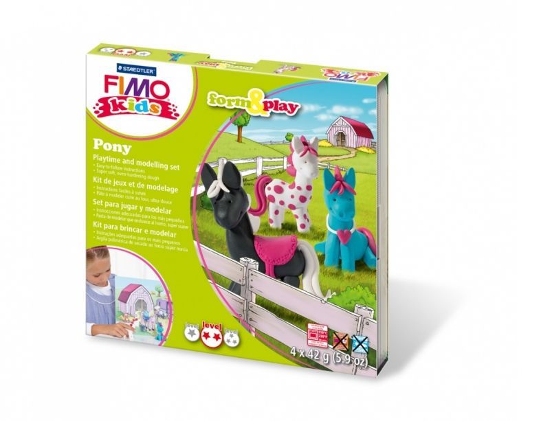 Fimo Kids Form & Play Pony 4x42g - Al Masam Stationery LLC