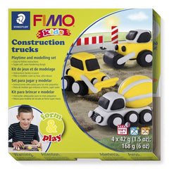 Fimo Kids Modelling Clay Form & Play Trucks 4x42g - Al Masam Stationery LLC