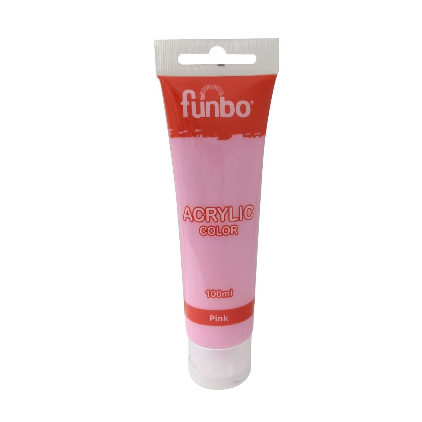 Funbo Acrylic Color Tube 100ml 19 Pink - Al Masam Stationery LLC Main image