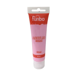 Funbo Acrylic Color Tube 100ml 19 Pink - Al Masam Stationery LLC