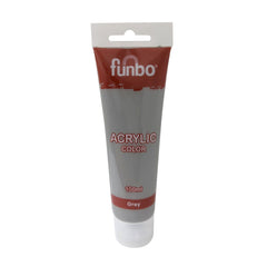 Funbo Acrylic Color Tube 100ml 55 Grey - Al Masam Stationery LLC