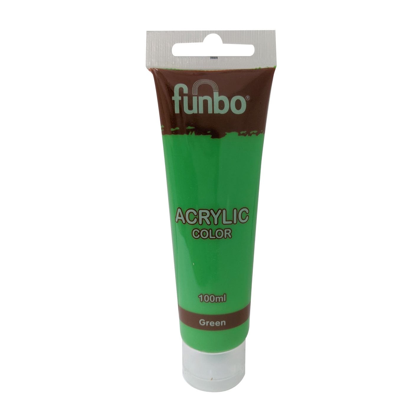 Funbo Acrylic Color Tube 100ml 62 Green - Al Masam Stationery LLC Main image
