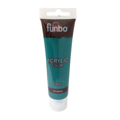 Funbo Acrylic Color Tube 100ml 67 Viridian - Al Masam Stationery LLC