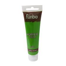 Funbo Acrylic Color Tube 100ml 78 Yellow Green - Al Masam Stationery LLC