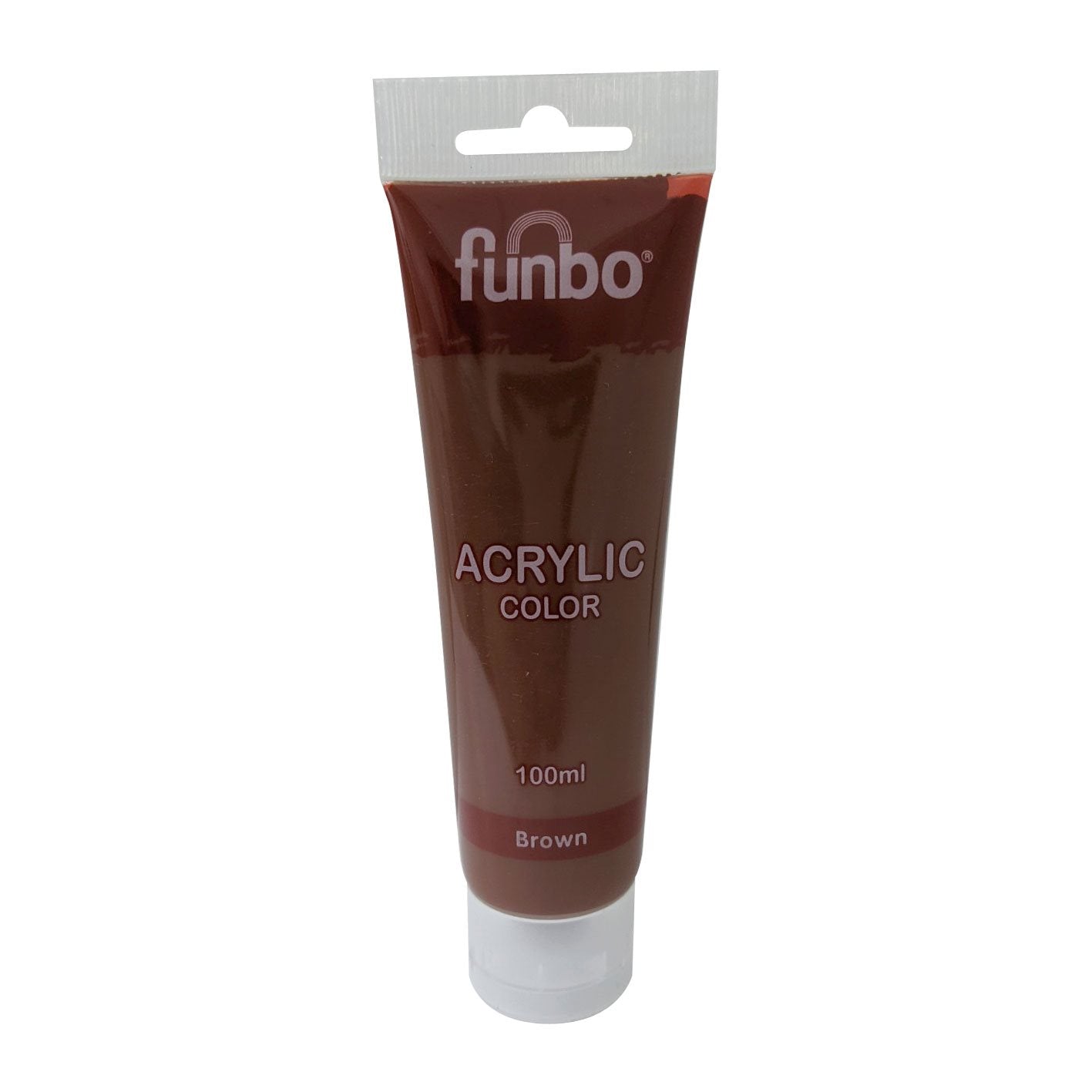 Funbo Acrylic Color Tube 100ml 82 Brown - Al Masam Stationery LLC Main image
