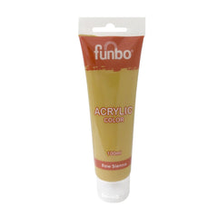 Funbo Acrylic Color Tube 100ml 83 Raw Sienna - Al Masam Stationery LLC