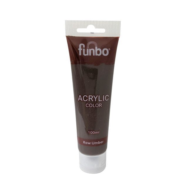 Funbo Acrylic Color Tube 100ml 85 Raw Umber - Al Masam Stationery LLC Main image