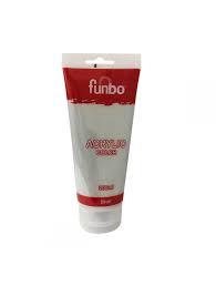 Funbo Acrylic Color Tube 100ml 124 Silver - Al Masam Stationery LLC
