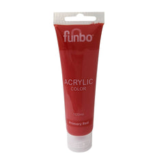 Funbo Acrylic Color Tube 100ml 302 Red - Al Masam Stationery LLC