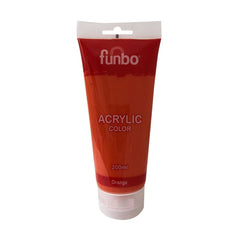 Funbo Acrylic Color Tube 100ml 131 Orange - Al Masam Stationery LLC