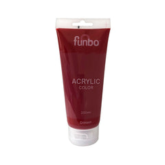 Funbo Acrylic Color Tube 200ml 01 Crimson - Al Masam Stationery LLC