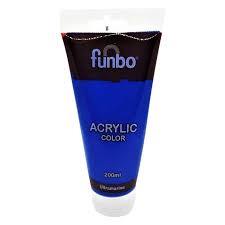 Funbo Acrylic Color Tube 200ml 33 Ultramine Blue - Al Masam Stationery LLC Main image