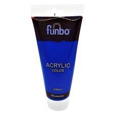 Funbo Acrylic Color Tube 200ml 33 Ultramine Blue - Al Masam Stationery LLC