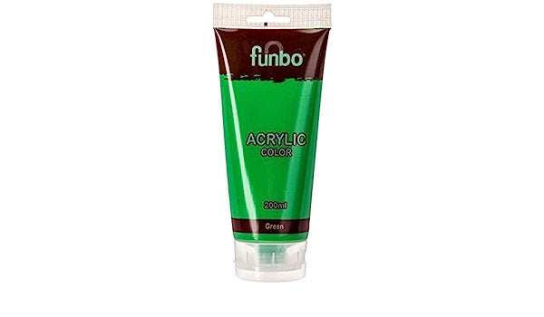 Funbo Acrylic Color Tube 200ml 62 Green - Al Masam Stationery LLC Main image