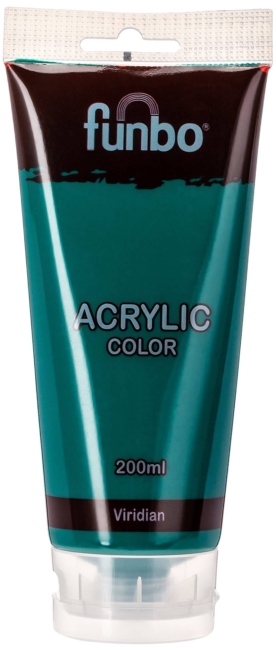 Funbo Acrylic Color Tube 200ml 67 Viridian - Al Masam Stationery LLC Main image