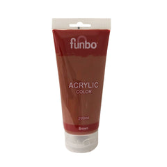 Funbo Acrylic Color Tube 200ml 82 Brown - Al Masam Stationery LLC