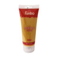 Funbo Acrylic Color Tube 200ml 83 raw Sienna - Al Masam Stationery LLC