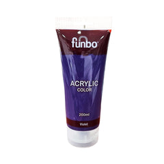 Funbo Acrylic Color Tube 200ml 91 Violet - Al Masam Stationery LLC