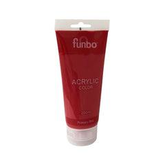 Funbo Acrylic Color Tube 200ml 202 Primary Red - Al Masam Stationery LLC