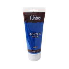 Funbo Acrylic Color Tube 200ml 450 Primary Blue - Al Masam Stationery LLC