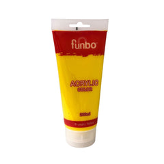 Funbo Acrylic Color Tube 200ml 560 Primary Yellow - Al Masam Stationery LLC