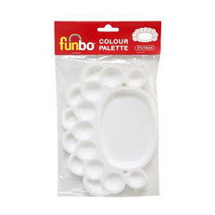 Funbo Plastic Oval Pallete 21x14cm - Al Masam Stationery LLC