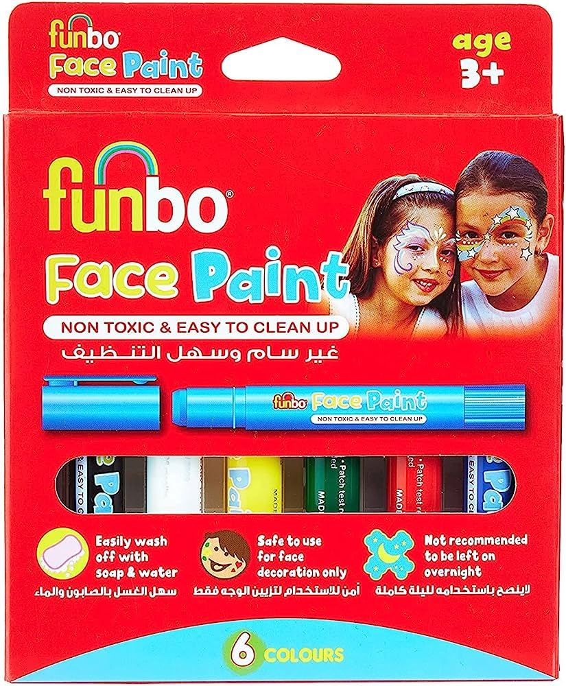 Funbo Face Paint 6g Neno Color Set - Al Masam Stationery LLC Main image
