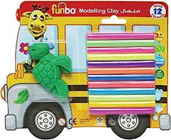 Funbo Colour Modelling Clay with 3D Mould 100g 8 Neno Colors Set - Al Masam Stationery LLC