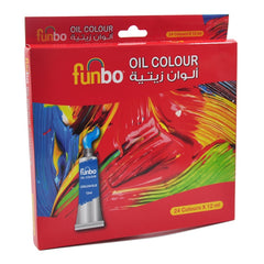 Funbo Oil Colors Paint 24 Colors 12 ml Tube Set - Al Masam Stationery LLC