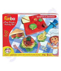 Funbo Activity Set Spageti & Sandwich 225g With Mould - Al Masam Stationery LLC