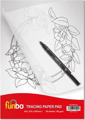 Funbo Tracing Paper Pad 60gm 30 Sheets A4 - Al Masam Stationery LLC