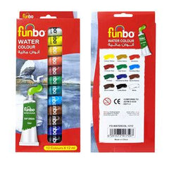 Funbo Water Color Paint 12ml Tubes 24 Pcs Set - Al Masam Stationery LLC